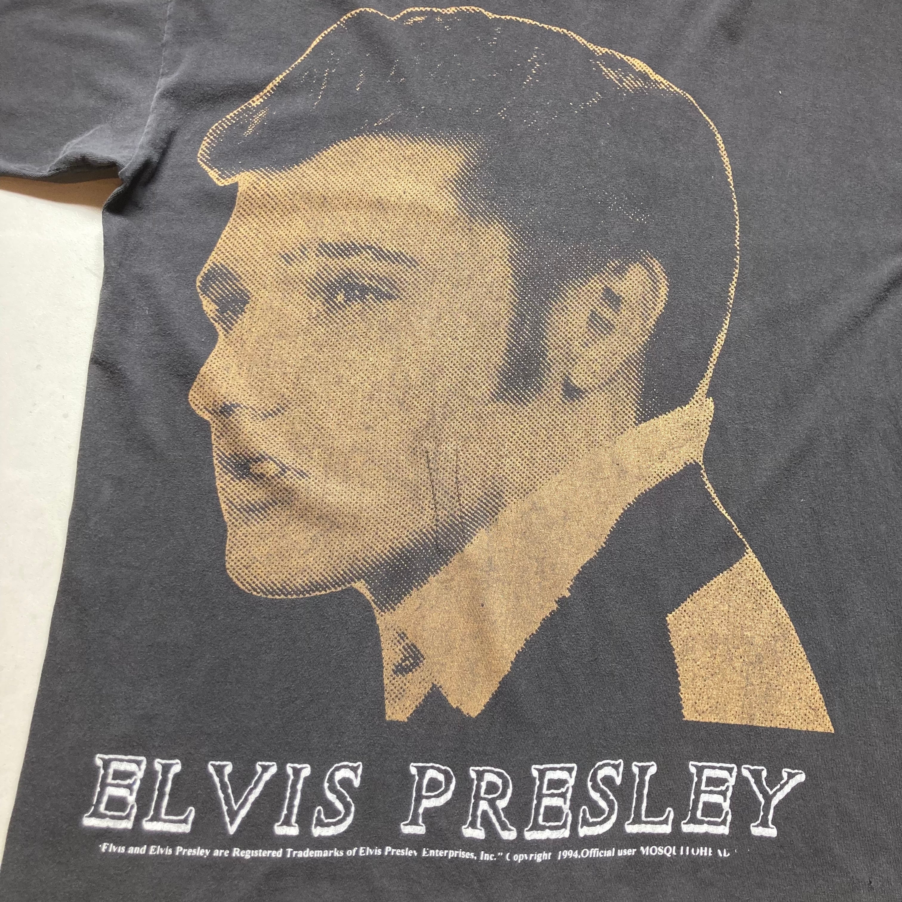 90s ELVIS PRESLEY print T-shirt 「MOSQUITOHEAD 」エルビスプレスリー　Tシャツ　モスキートヘッド