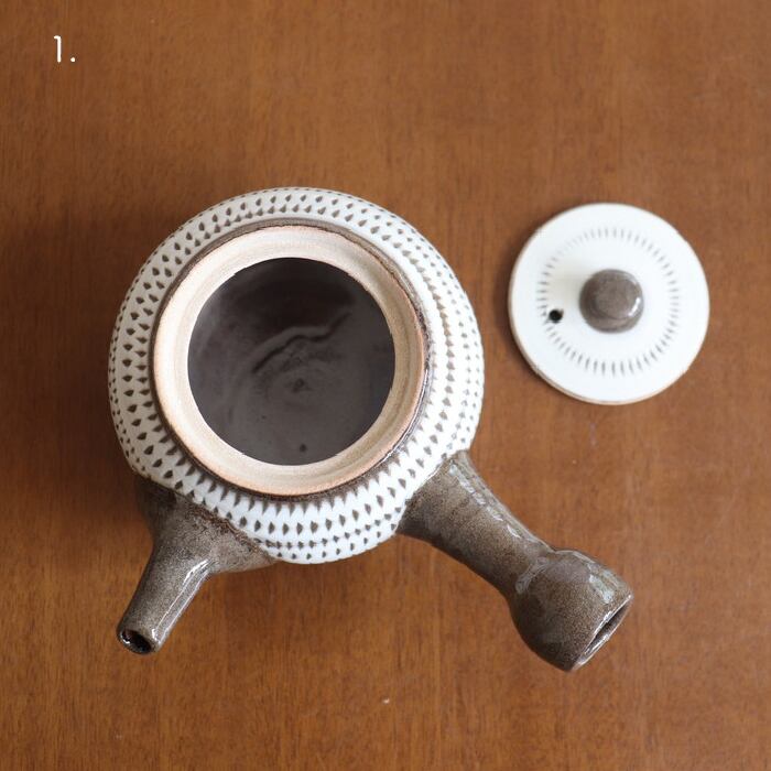 小石原焼 蔵人窯 急須 飛び鉋 Koishiwara-yaki Pot Tobikanna #102