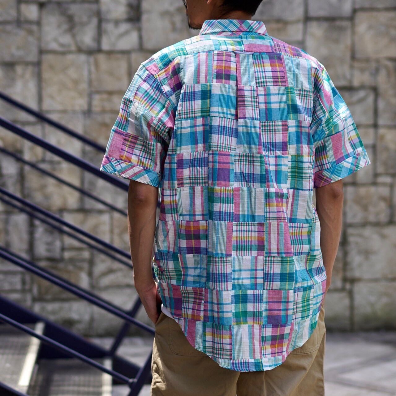 KENNETH FIELD(ケネスフィールド) / ROOMY SHORT SLEEVE SHIRTS -PINK