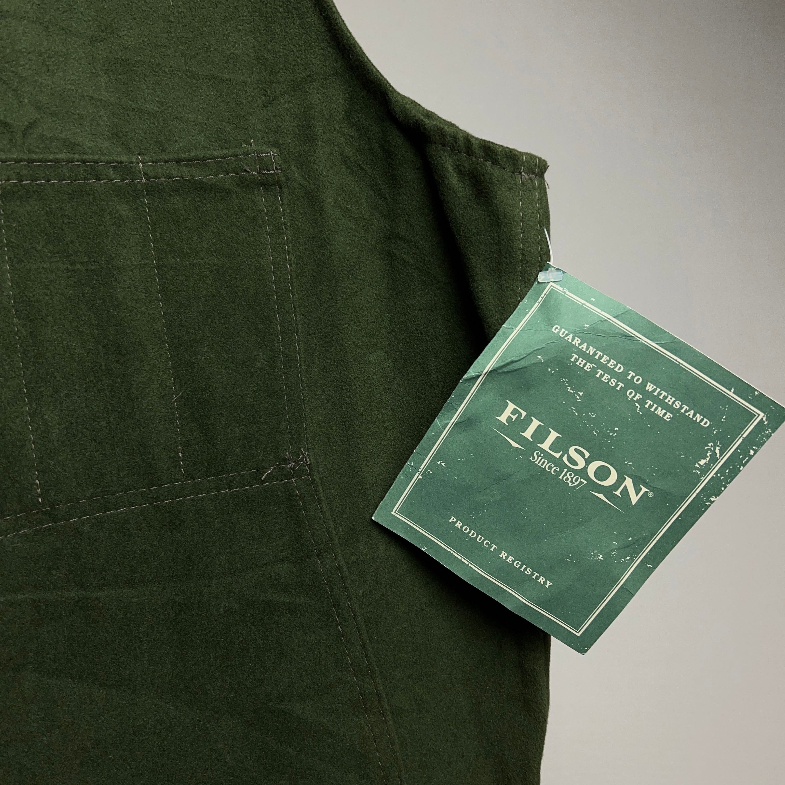 “FILSON” Moleskin Vest USA製 DEADSTOCK フィルソン モールスキン ベスト デッドストック【0929A123】【送料無料】