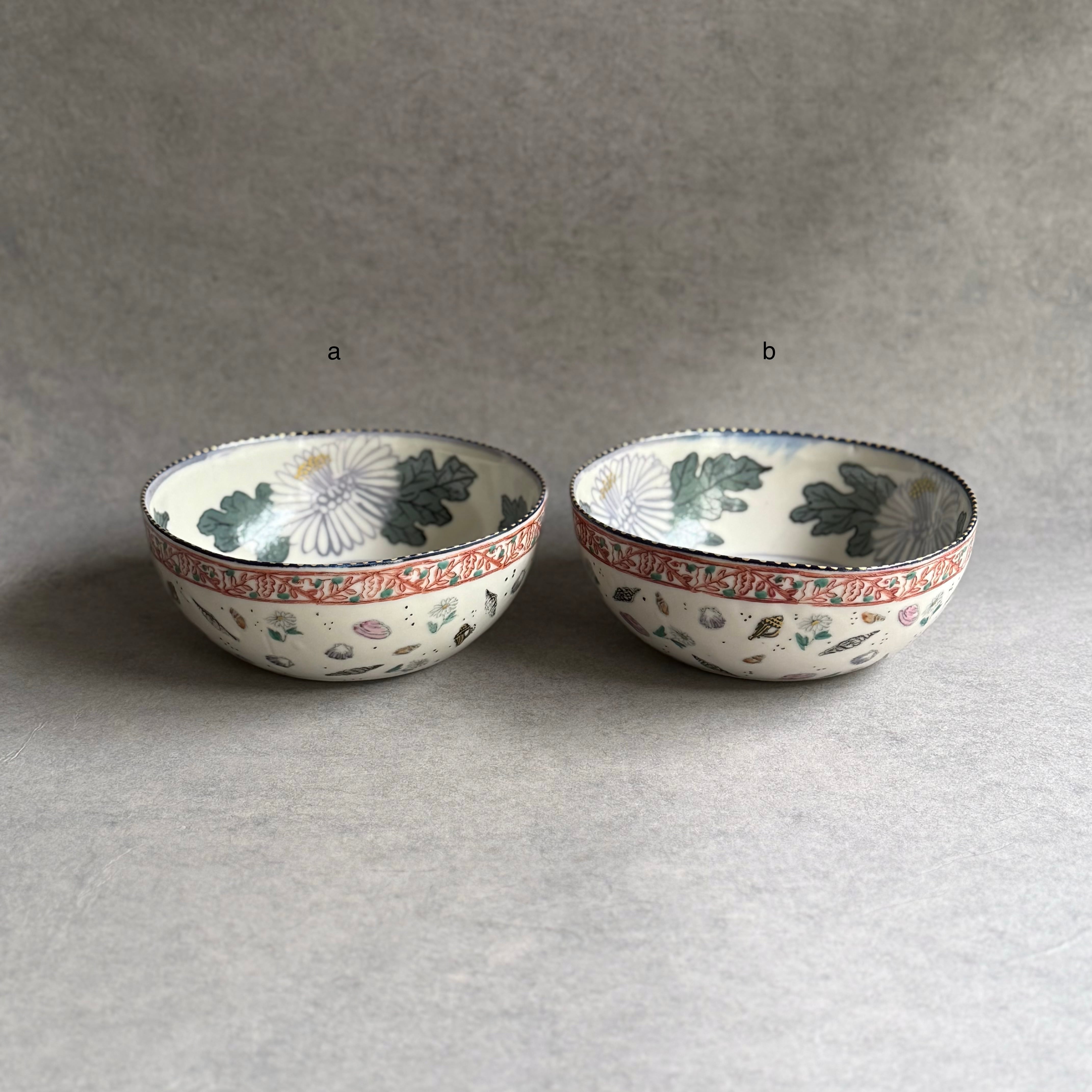 【美品】貴重　つちやまり　作家物　花柄ボウル　鉢 つちやまり bowl | gallery 一白