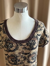 jacquard cotton wide-neck tops-5303-7