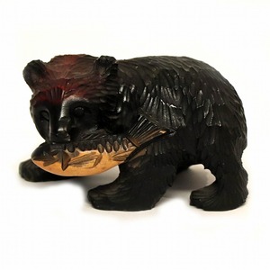 木彫り・熊・置物・No.190714-31・梱包サイズ60