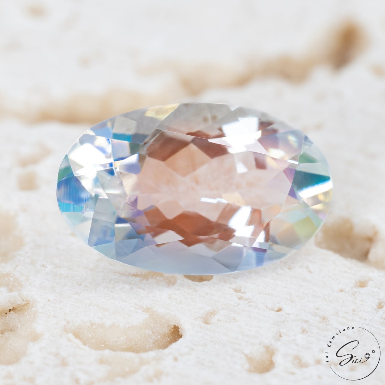 天然【非加熱】レインボームーンストーン 1.04ct | SUI GEMSTONE