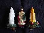 W.GERMANY Vintage Christmas glass ornament : Santa H