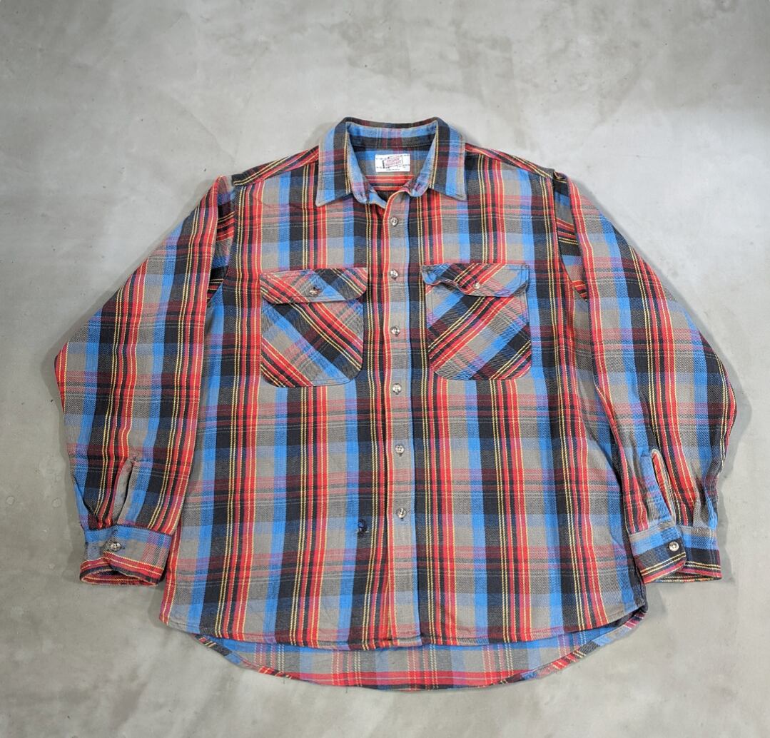 80s private property heavy flannel shirt 小岩店