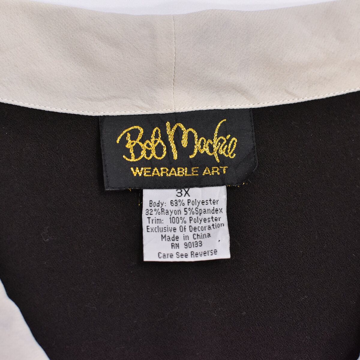 80～90s Bob mackie ボブ・マッキー バロック様式調 デザインシャツ