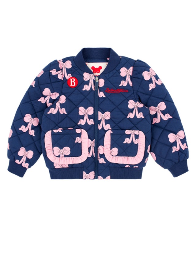 [BEBE DE PINO] All over puff ribbon padding jumper 正規品 韓国ブランド 韓国ファッション 韓国代行 韓国通販 ベベドピノ bebedepino 日本 店舗 韓国 子供服