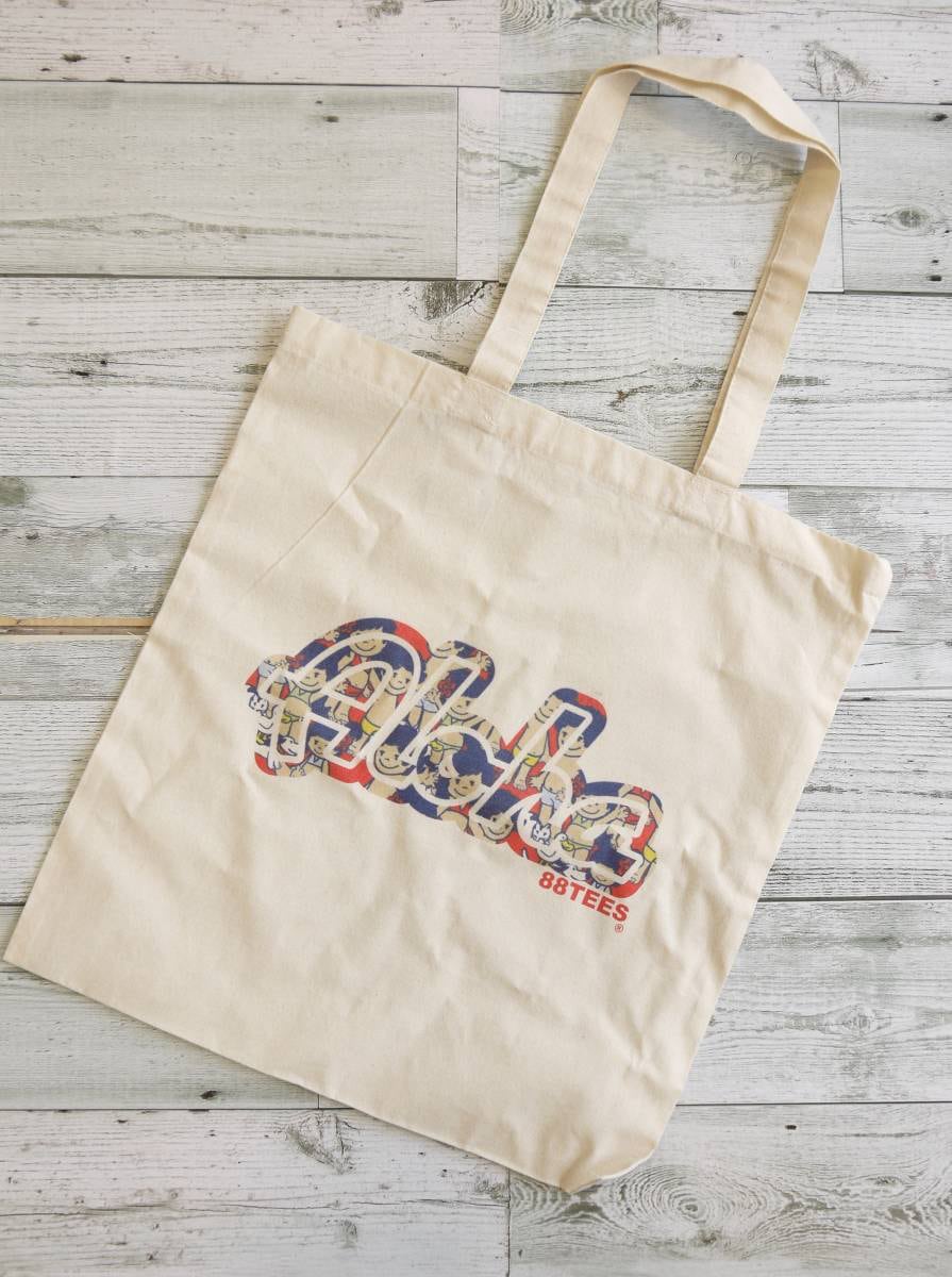 ★ハワイ直輸入 ★88tees コットン トートバッグ/軽量 エコバック にも!/YAYAちゃん<Aloha family> | 'OLI'OLI fantasia powered by BASE ★ハワイ直輸入 ★88tees コットン トートバッグ/軽量 エコバック にも!/YAYAちゃん<Aloha family> | 'OLI'OLI fantasia powered by BASE