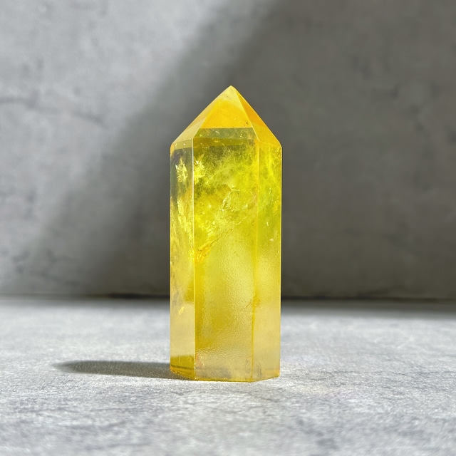 虹◎イエローオーラクォーツ タワー01◇ Yellow Aura Quartz ◇天然石・鉱物・パワーストーン