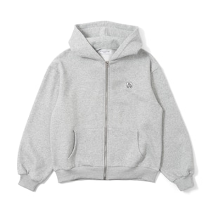 ALPSDR LOGO ZIP HOODIE / GRAY