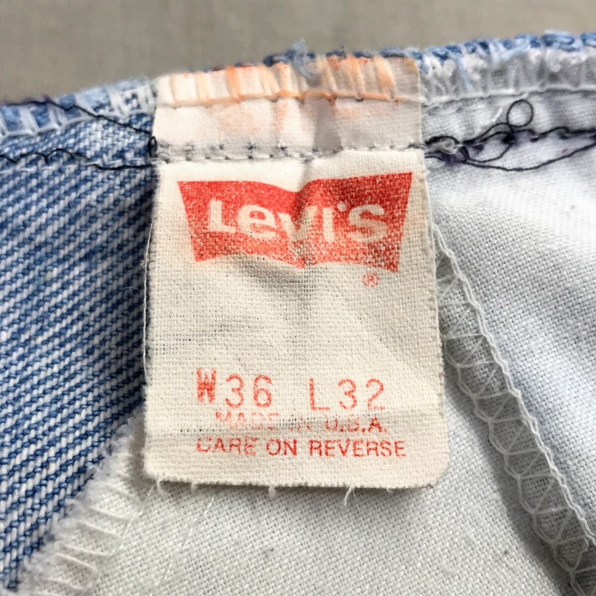 LEVI'S リーバイス 80〜90年代 USA製 40552-0213 サスペンダーボタン付き ジーンズ テーパード デニムパンツ ライトブルー  W36 L32