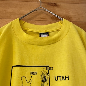 【SCREEN STARS】USA製 90s UTAH ユタ州 アメリカ古着 Tシャツ XL