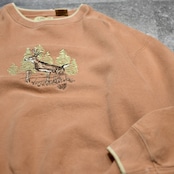 deer embroidery sweat