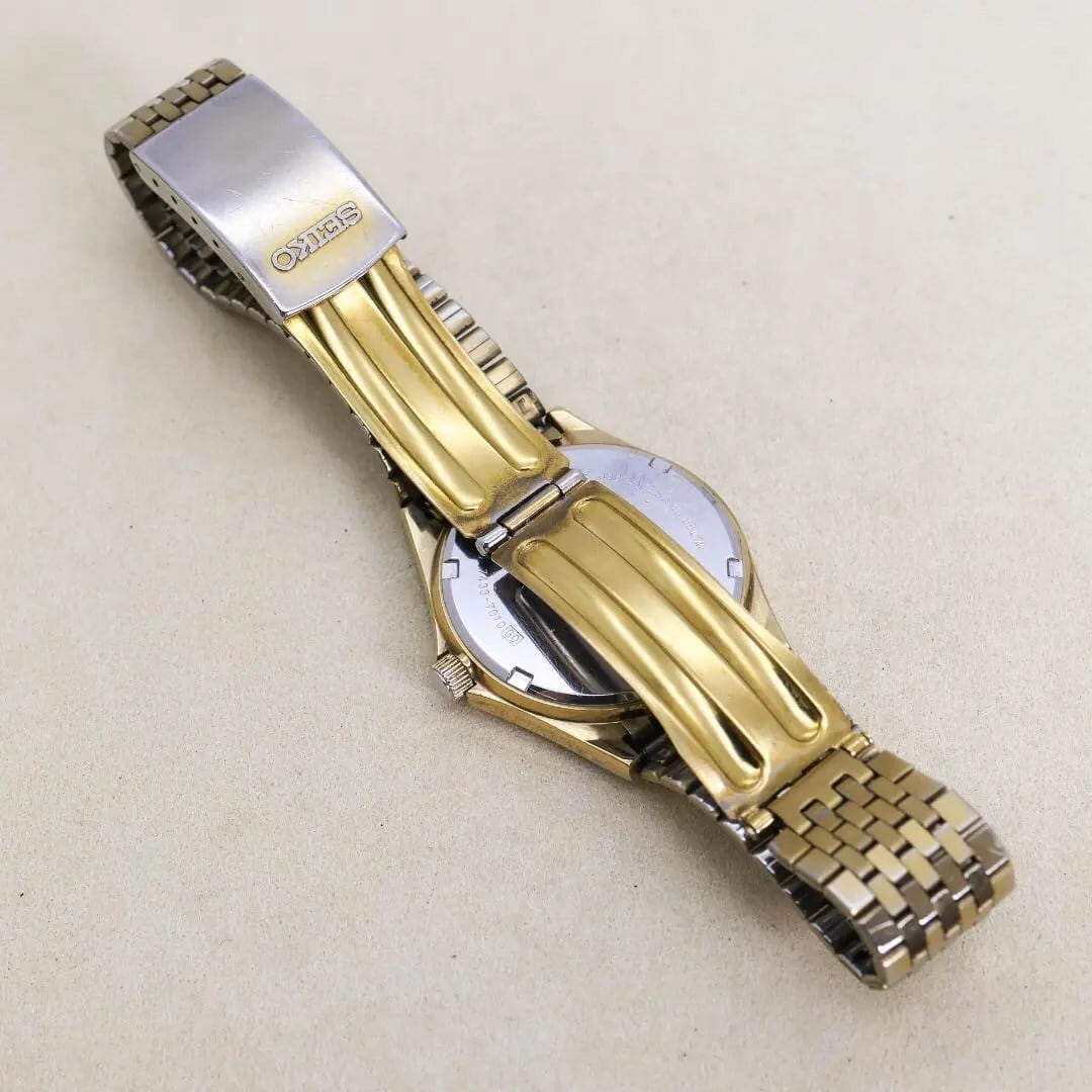 稼働 SEIKO 腕時計 バングル ブレスウォッチ 王冠 華奢 1514