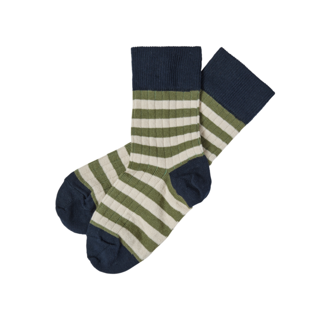 即納《 FUB 》cotton socks / DARK NAVY - OLIVE / コットンソックス / 靴下 / ファブ