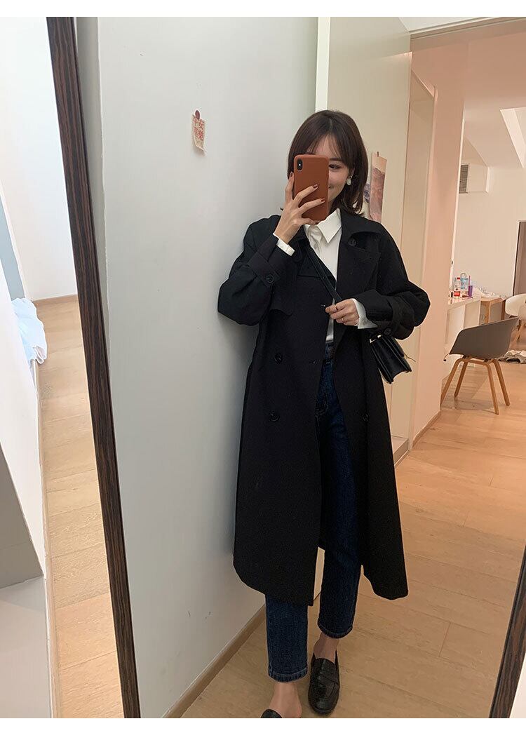 2種類の丈感から選べる トレンチコート ロング丈 ショート丈 アウター カジュアル フェミニン 大人女子 上品 着回し抜群 Lamitte Deco トレンド 韓国ファッション ショップ Base店