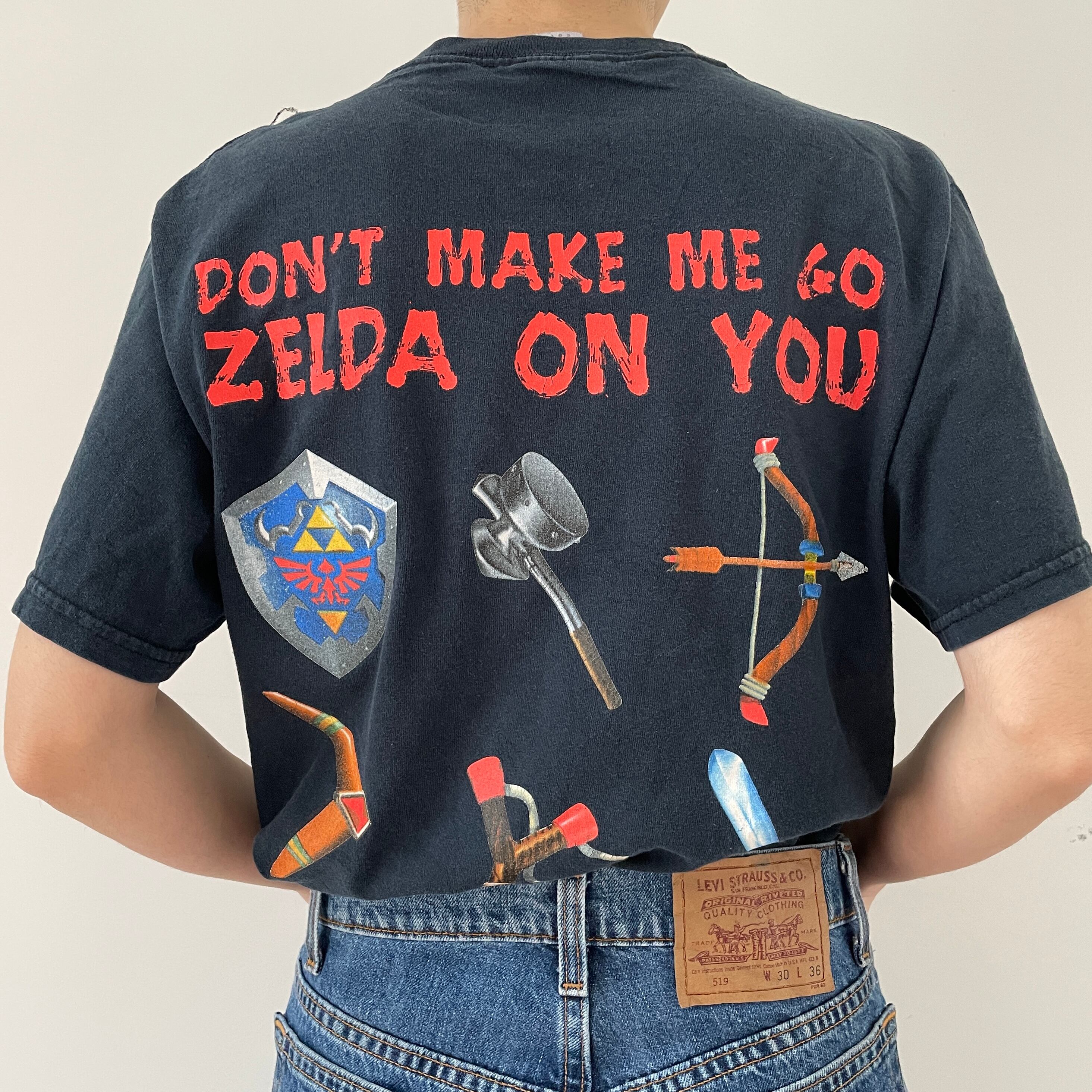 GF510 Nintendo 90s ゲームT Tシャツ ゼルダの伝説 プロモ  