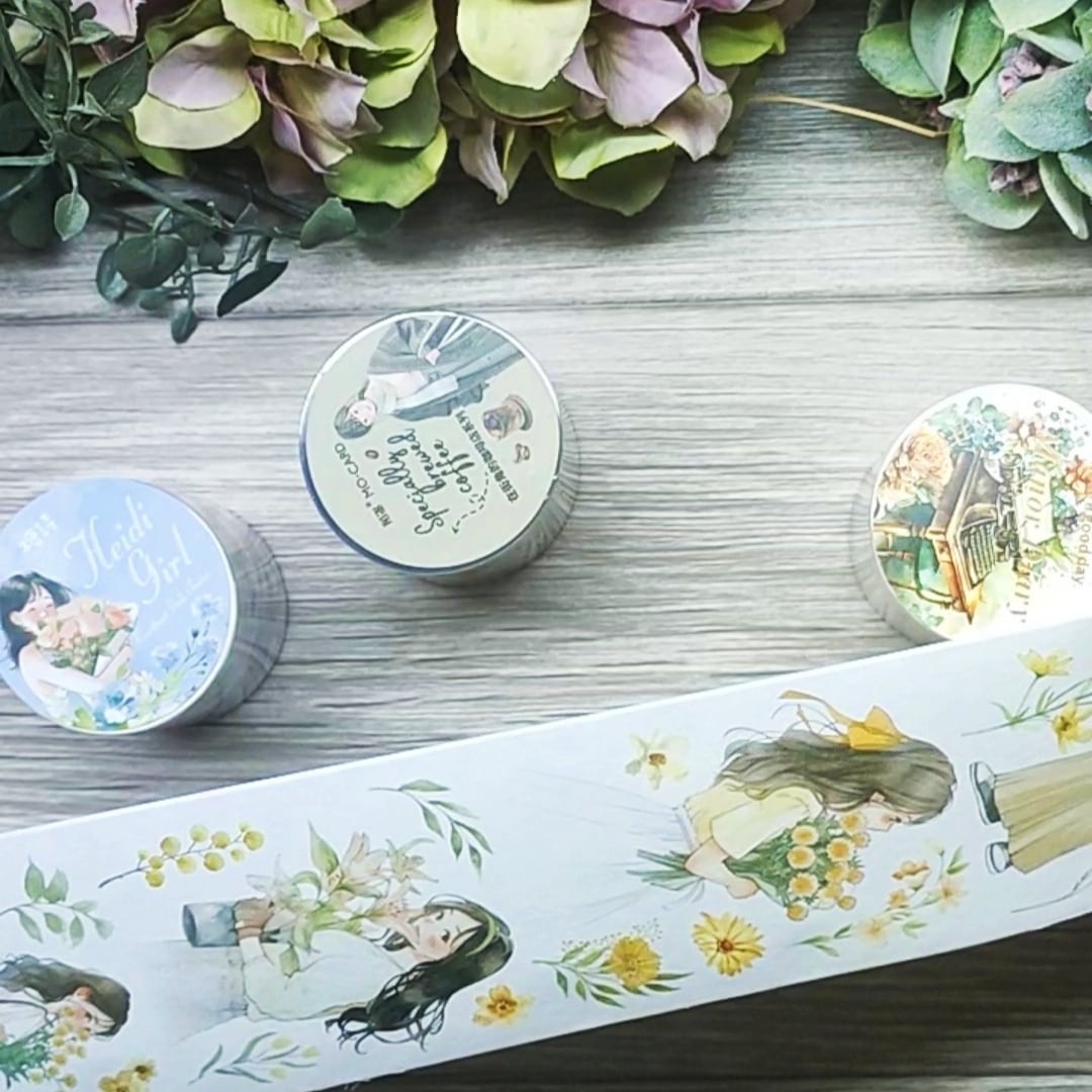 ✿.海外マステお花装飾7種1ループずつ✿.