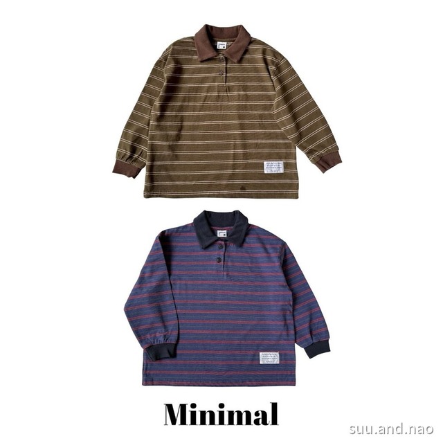 取寄:MINIMAL ストライプカラーTシャツ/Jr※送料無料