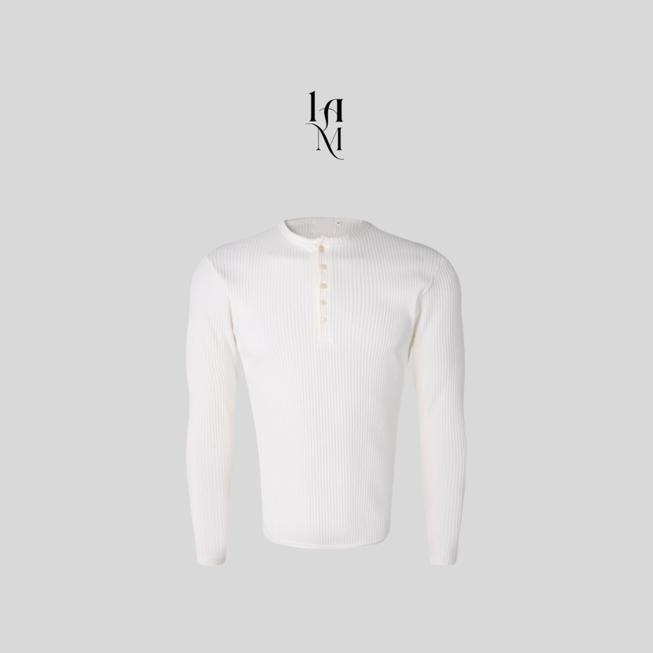 【MuscleFit】Ribbed Raglan Henley Neck Long Tee (5color) - 16