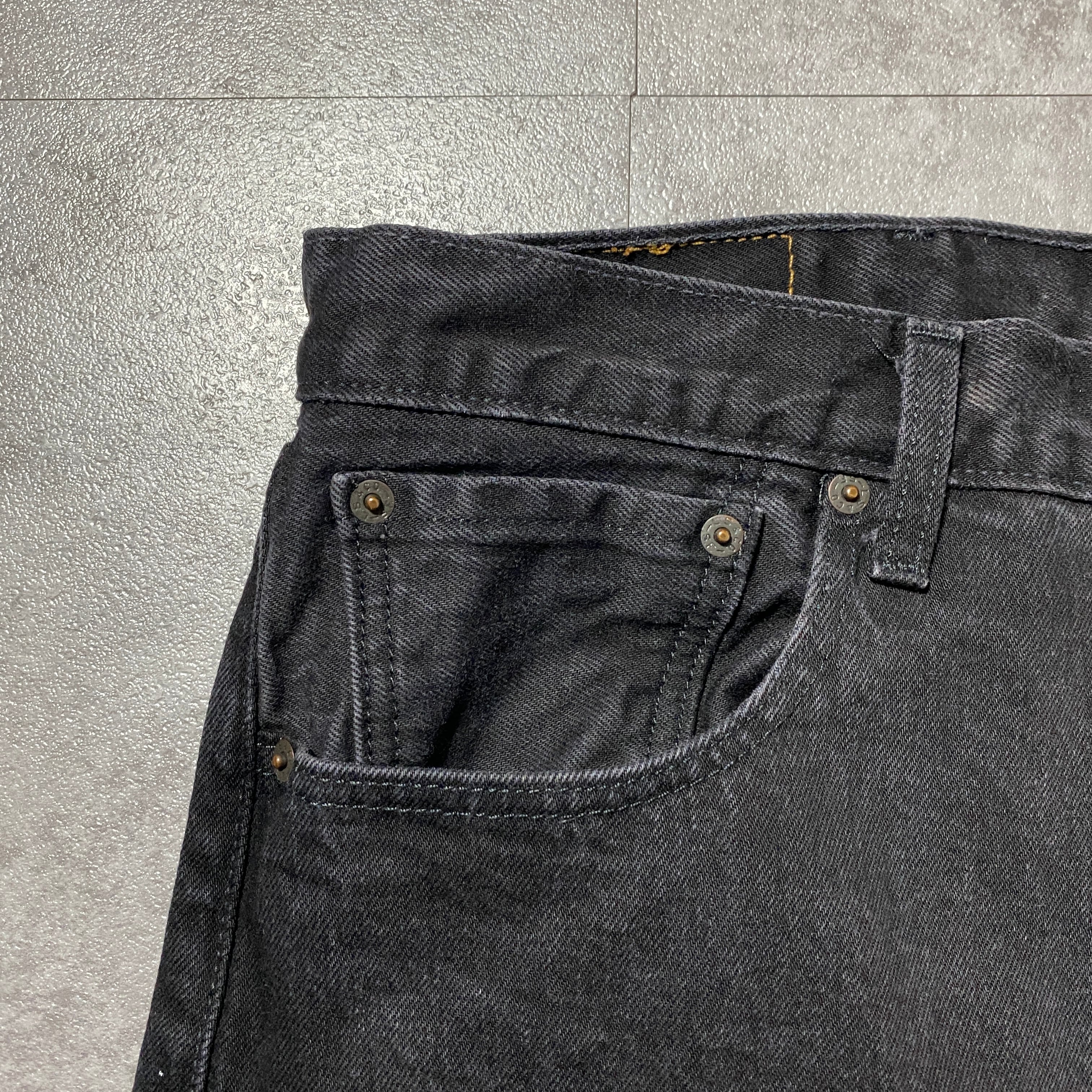 4枚リーバイス501 フェードブラックデニム　ストレートジーンズW40 L32 W40 L32】Levis 501 リーバイス ボタンフライ ストレート ブラック