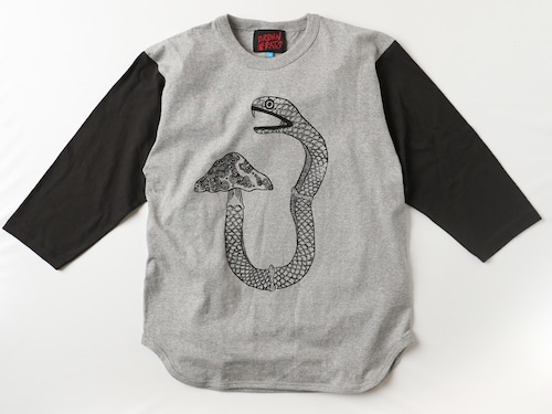 Snake mushroom Sleeves GRAY/BLACK