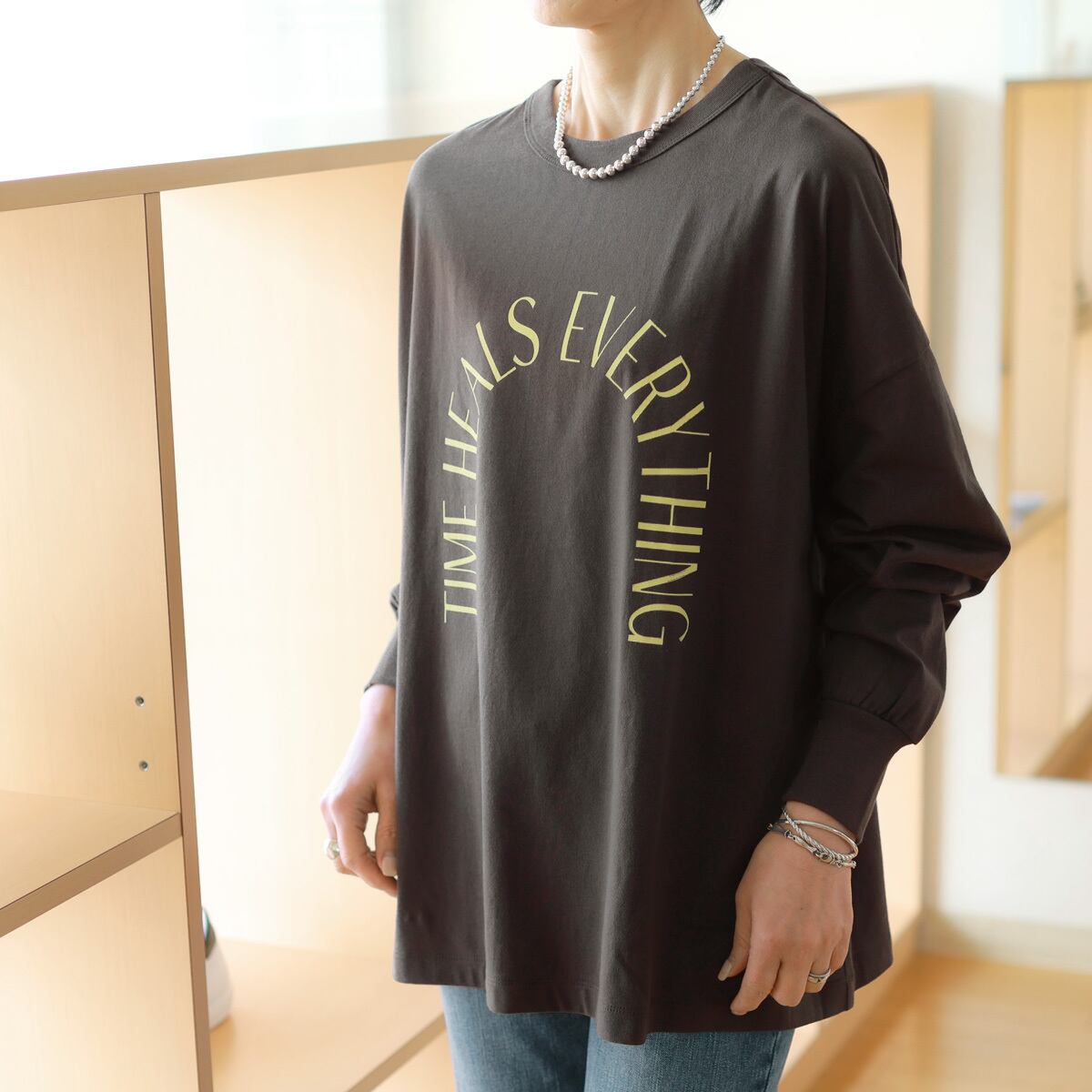 siro de labonte (シロ デラ ボンテ) 2FACE ルーミーレタード Tee