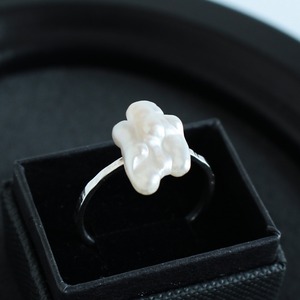 SV925 琵琶湖産 パール 淡水真珠 バロック 星 リング / Conpeito ring（r1）