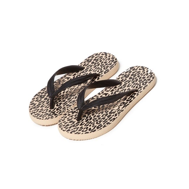leopard flip flops