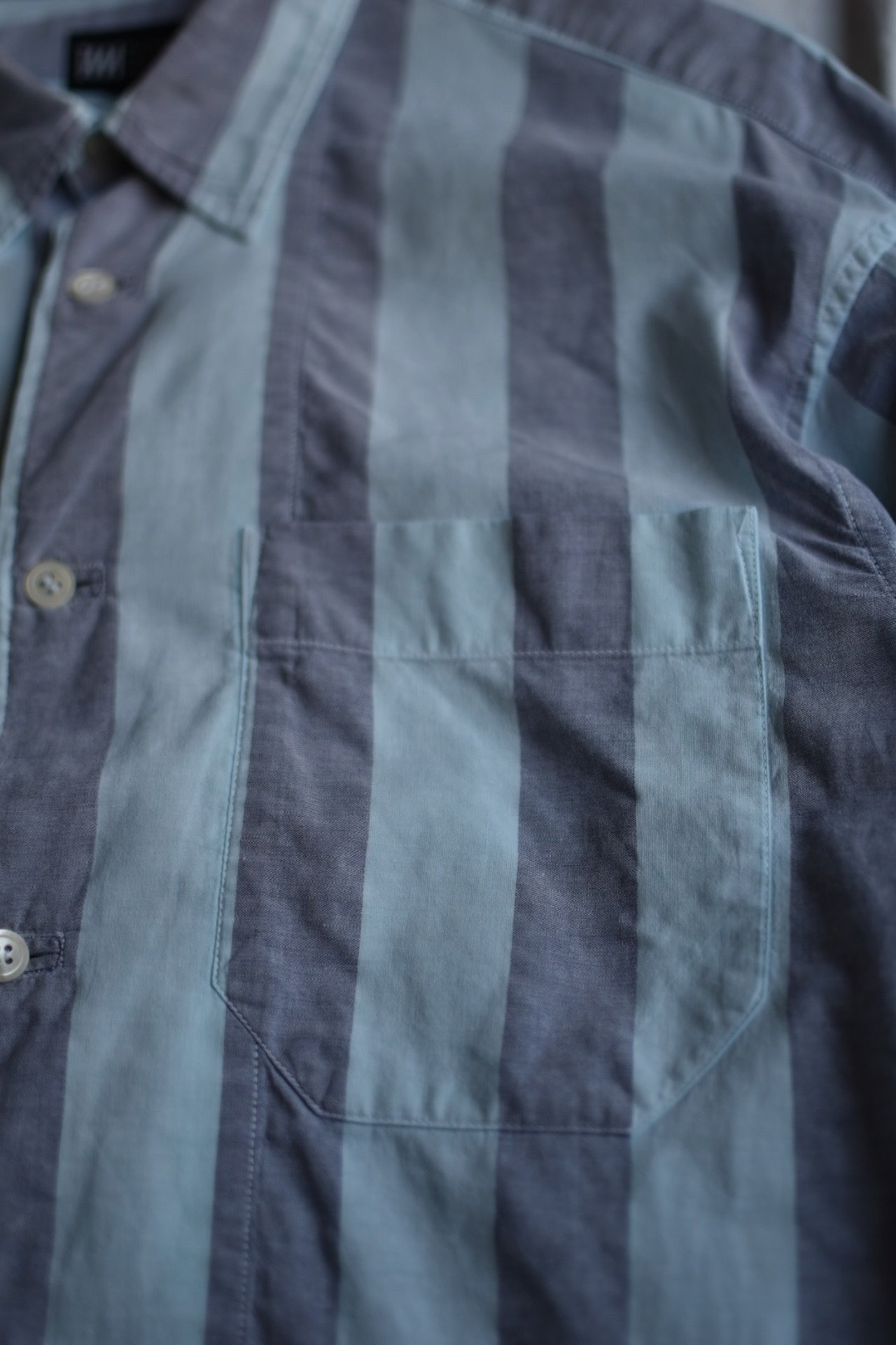 ISSEY MIYAKE border shirt