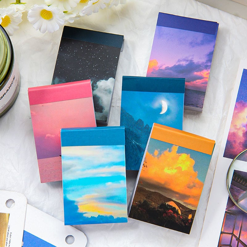 seal-0270|Sky & Landscape Mini Paper Set|手帳デコ コラージュ 素材