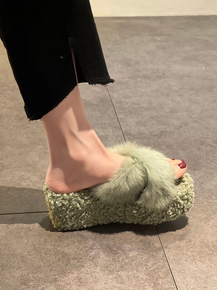 ハイヒールミュールオータムウィンターレッドスウェード 靴 シューズ 秋物 冬物 部族の婦人靴67552144314