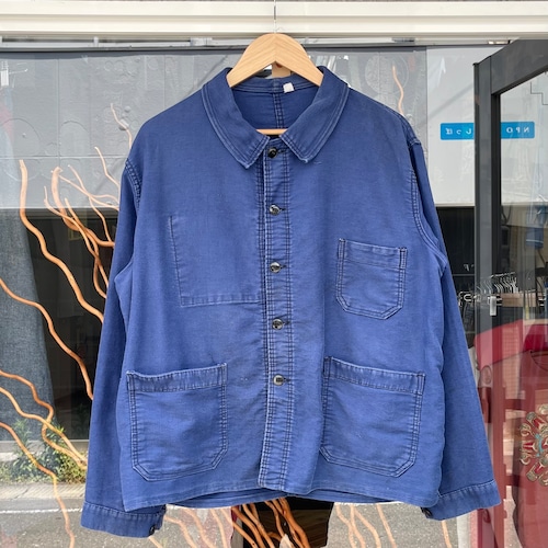 【 Sz:56 XL】KONECO モールスキン フレンチワークジャケット