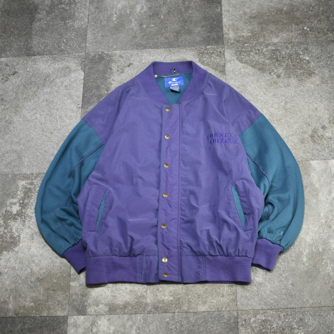 Champion switching sweat nylon blouson