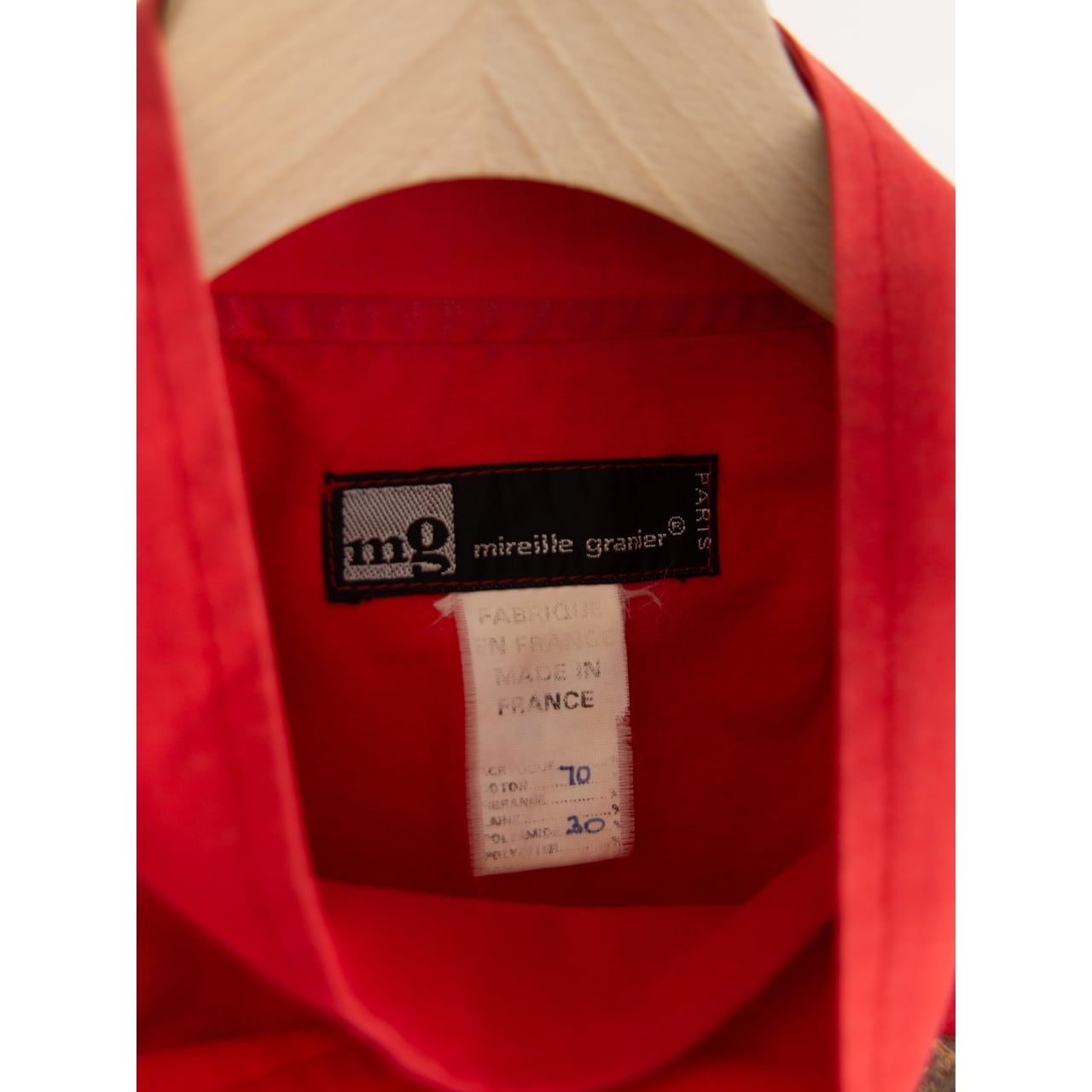 【mg mireille granier】Made in France Cotton-Polyamide Double Coat（フランス製 コットンポリアミド スタンドカラー ダブルコート）
