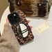 レオパード柄 iPhone17 Pro Maxケース ミラーリング付き 高級感 iPhone17 Proケース ヒョウ柄 大人可愛い iPhone16 15Pro保護ケース 秋冬 トレンド iPhone14 13Pro Maxケース 鏡付き リングスタンド 高見え デザインケース 韓国風 おしゃれ レディース 人気