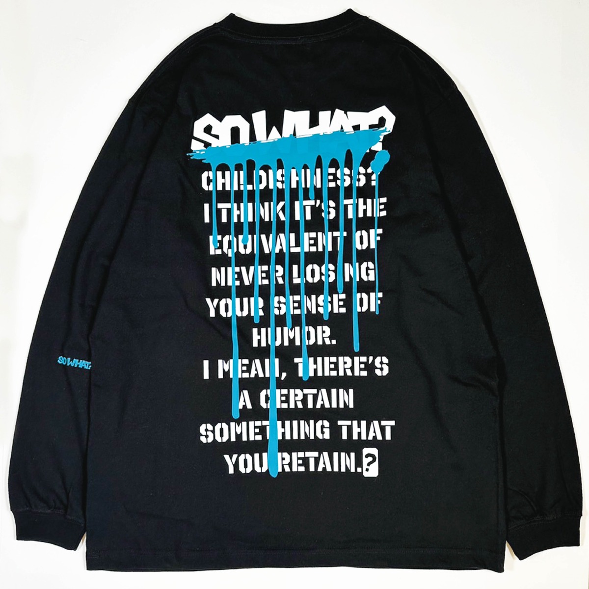 SO WATH？ロゴドリップロングTシャツ ロンT | mash up lab
