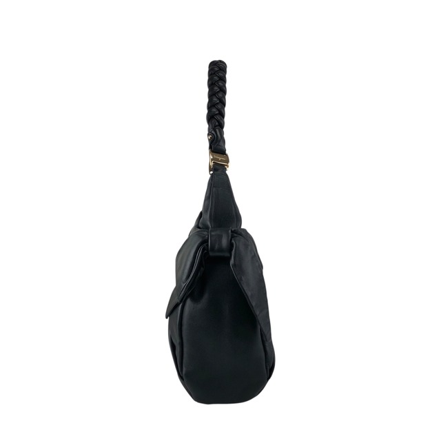 Salvatore Ferragamo サルヴァトーレ フェラガモ ショルダーバッグ ブラック ヴァラリボン レザー ホーボーバッグ vintage ヴィンテージ オールド nbxkia