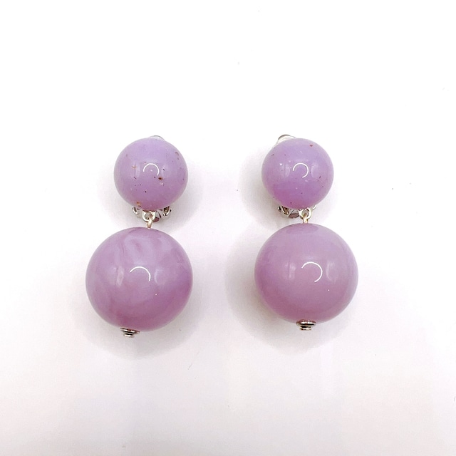 Francine Bramli Paris BOULE21 ピアス /イヤリング purple