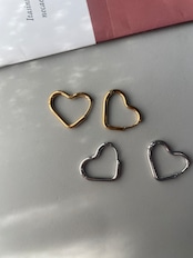 heart hoop pierce