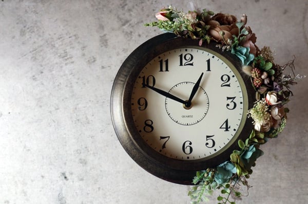 プリザードフラワー ドライフラワー フラワー掛け時計 te0016 | TIEDE