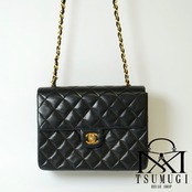 CHANEL シャネル ミニマトラッセ 20 ラムスキン シングルフラップ シングルチェーンバッグ ゴールド金具