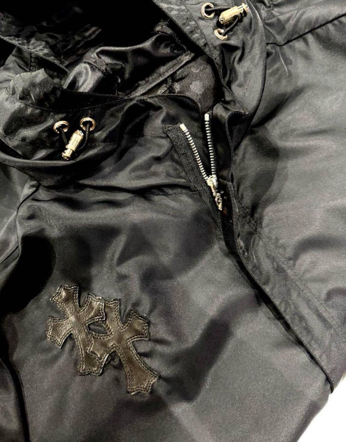 CHROME HEARTS クロムハーツ PUDDLES ナイロン モッズコート クロス