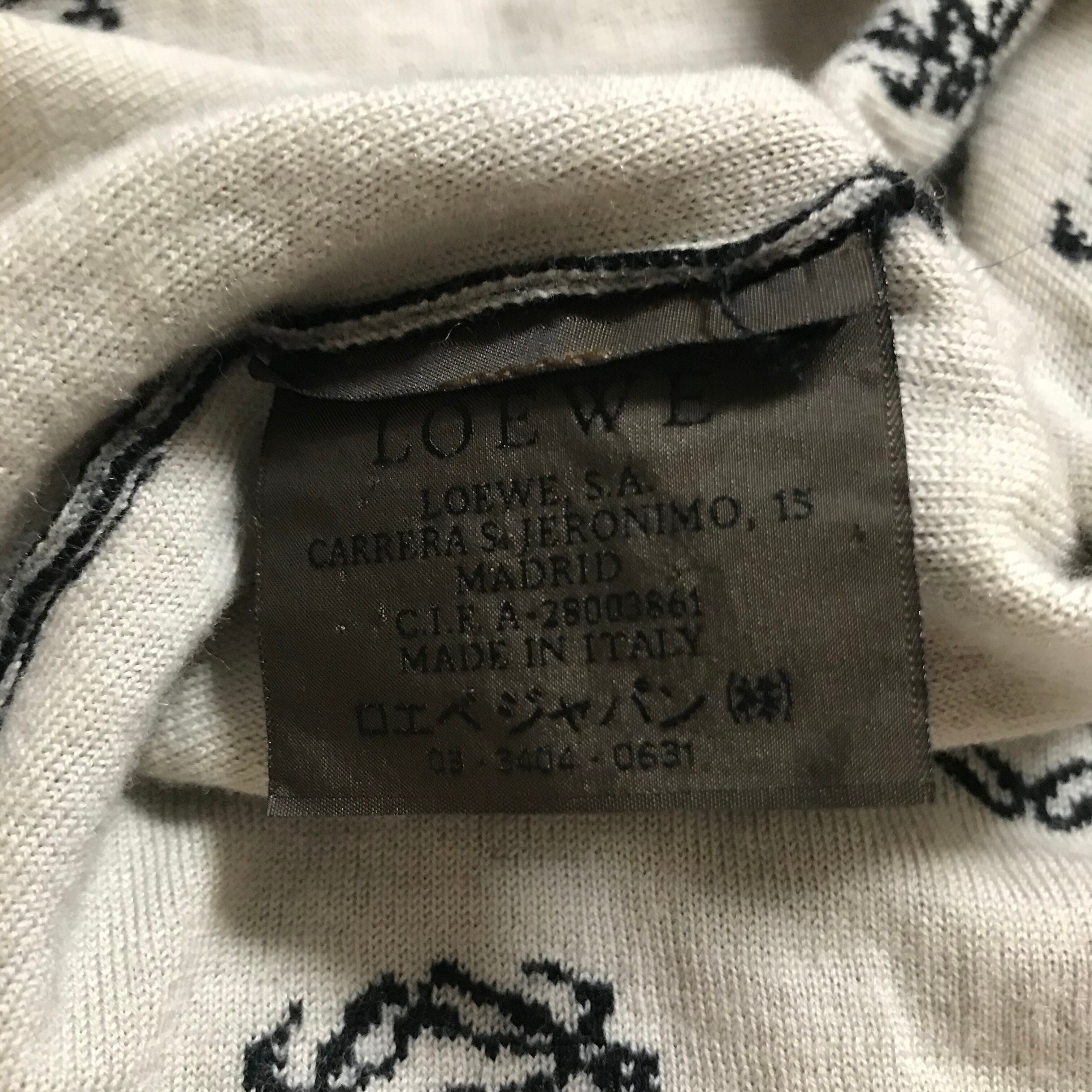 ○401 loewe tops ロエベ トップス tシャツ 半袖 ニット ブラック 夏服