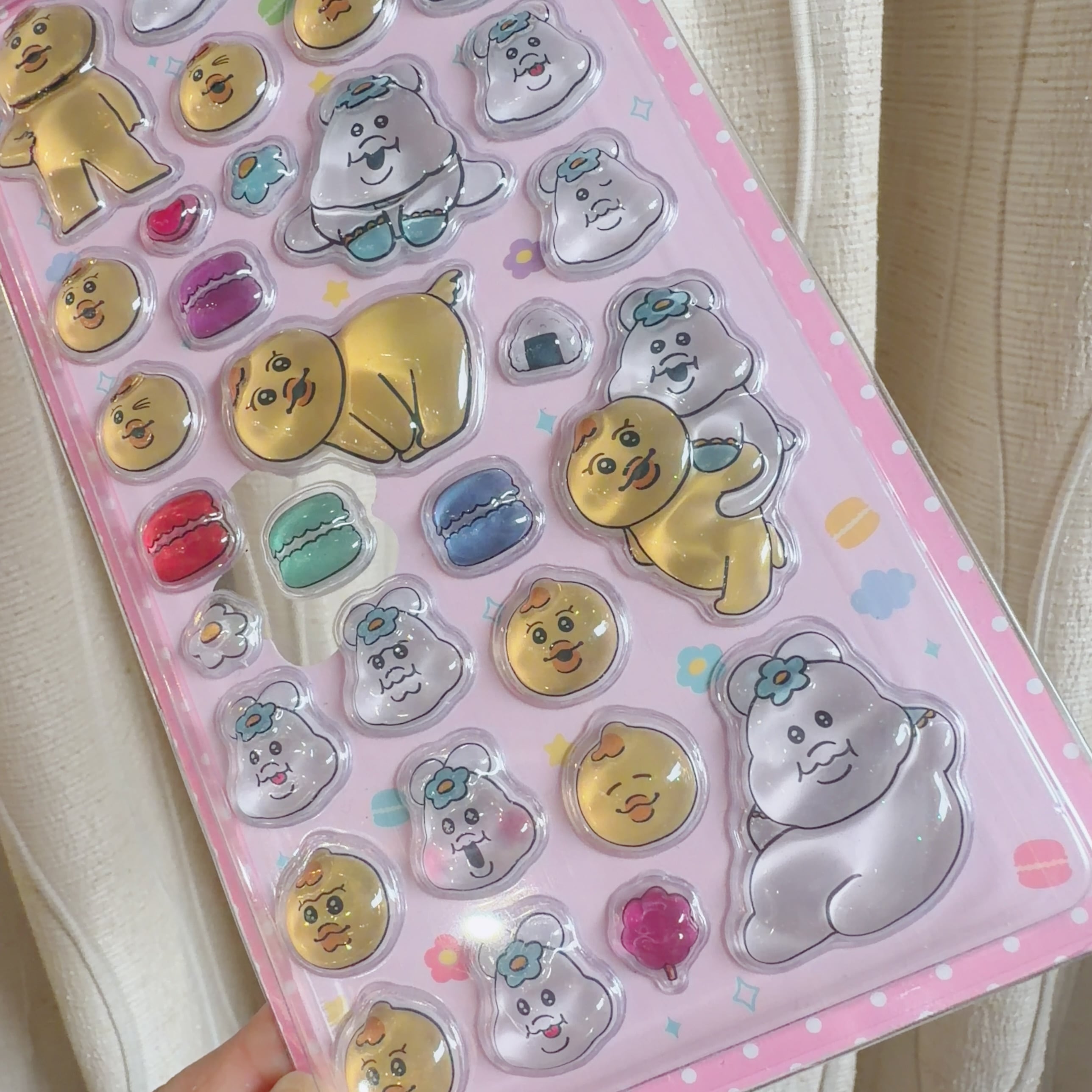 んぽちゃむ3Ｄシール