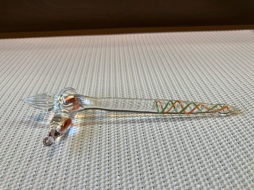 カリグラフィー　ガラスペン（ミックスカラー）ペンレスト付　佳耀工房　文具女子に届け　おうち時間　贅沢な時間　自分時間　硬質ガラスペン　ご褒美【１点１点手作り】　ギフト