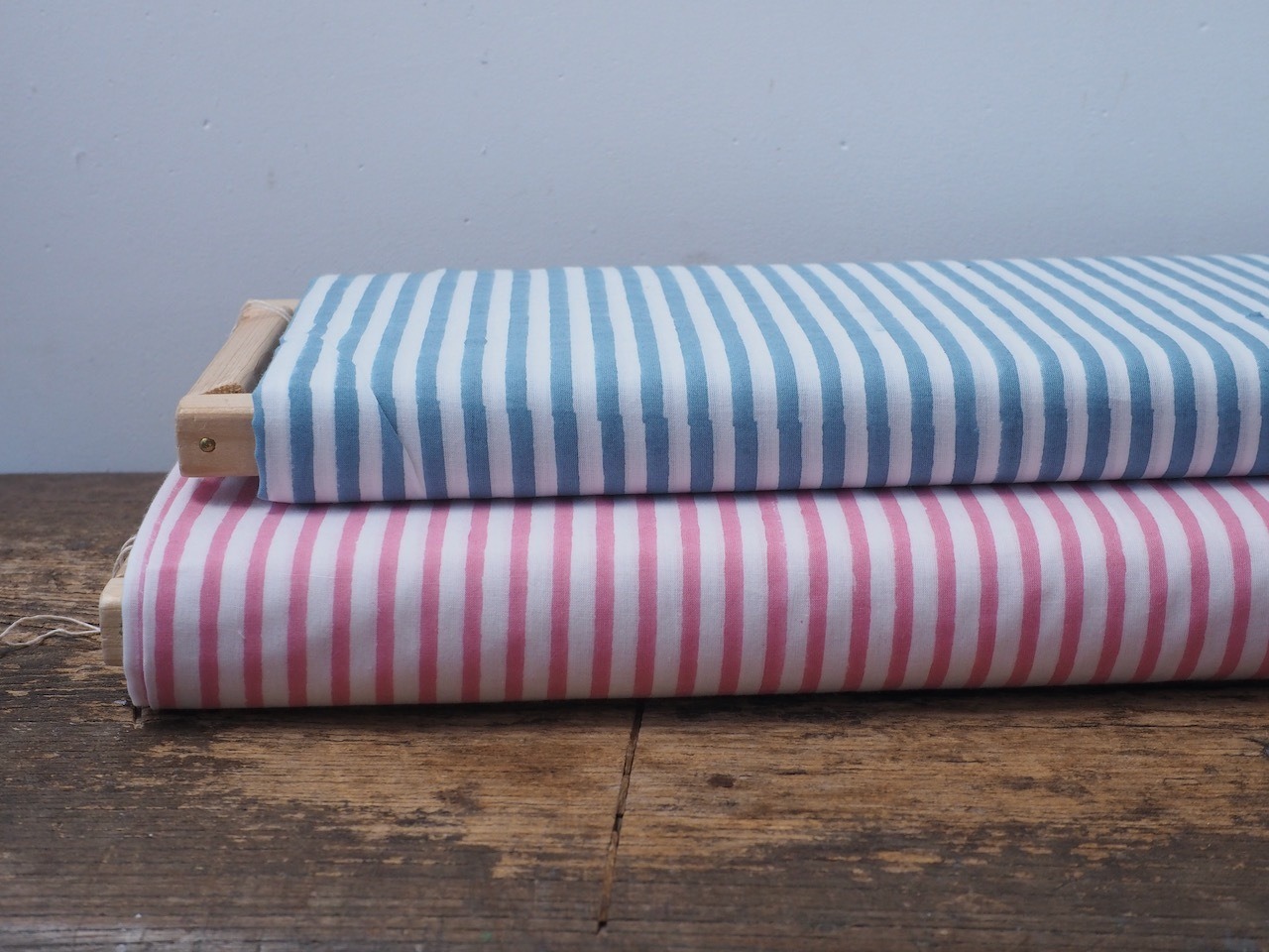 block print fabric b78 stripe