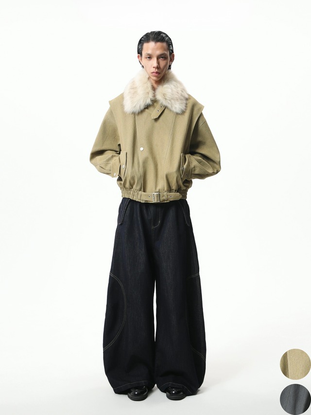 BOOGOOVOGUE Structural Fur Puffer