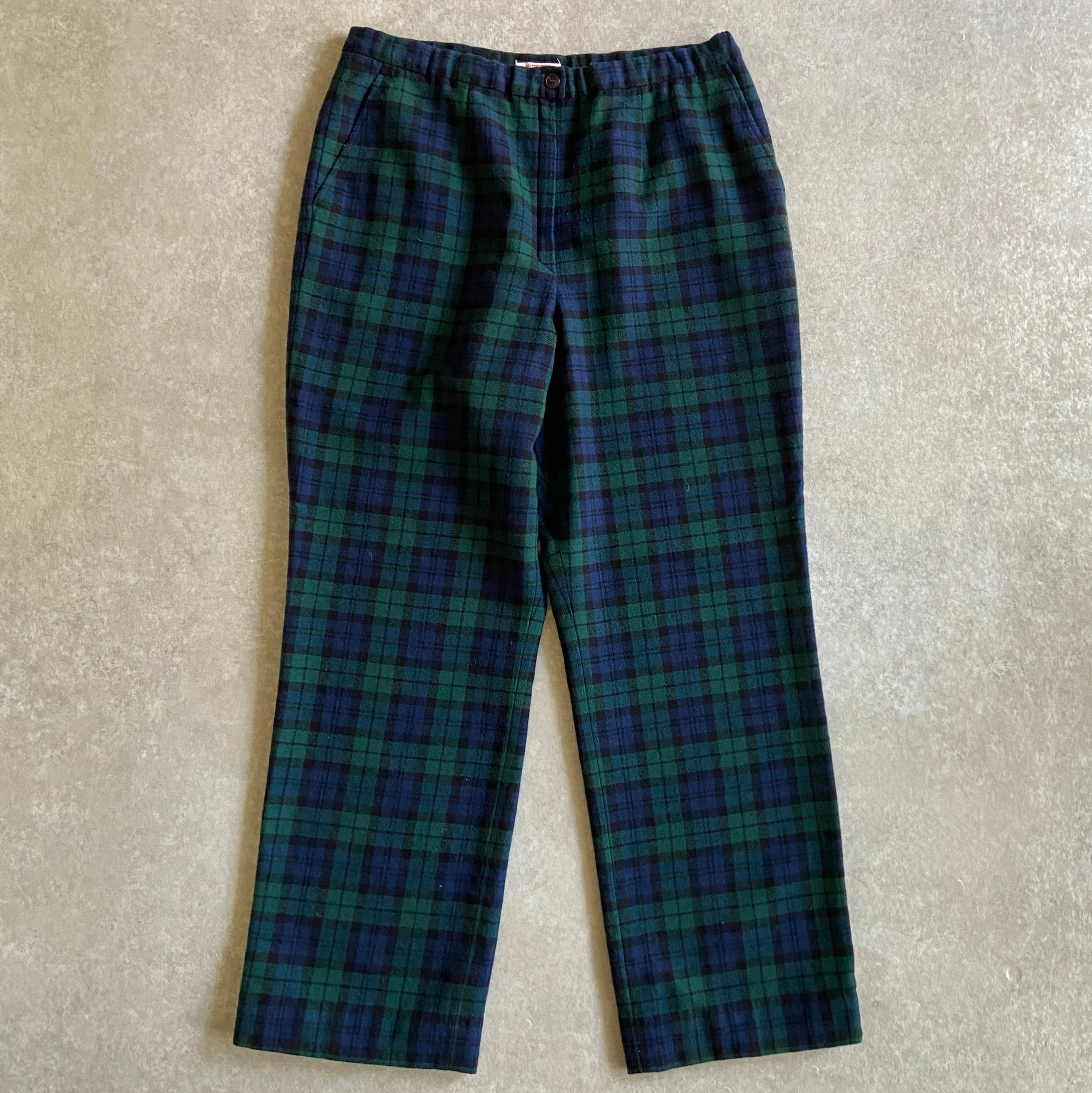 1970s PENDLETON Wool Check Pants W34 L29.5 Made in USA G413